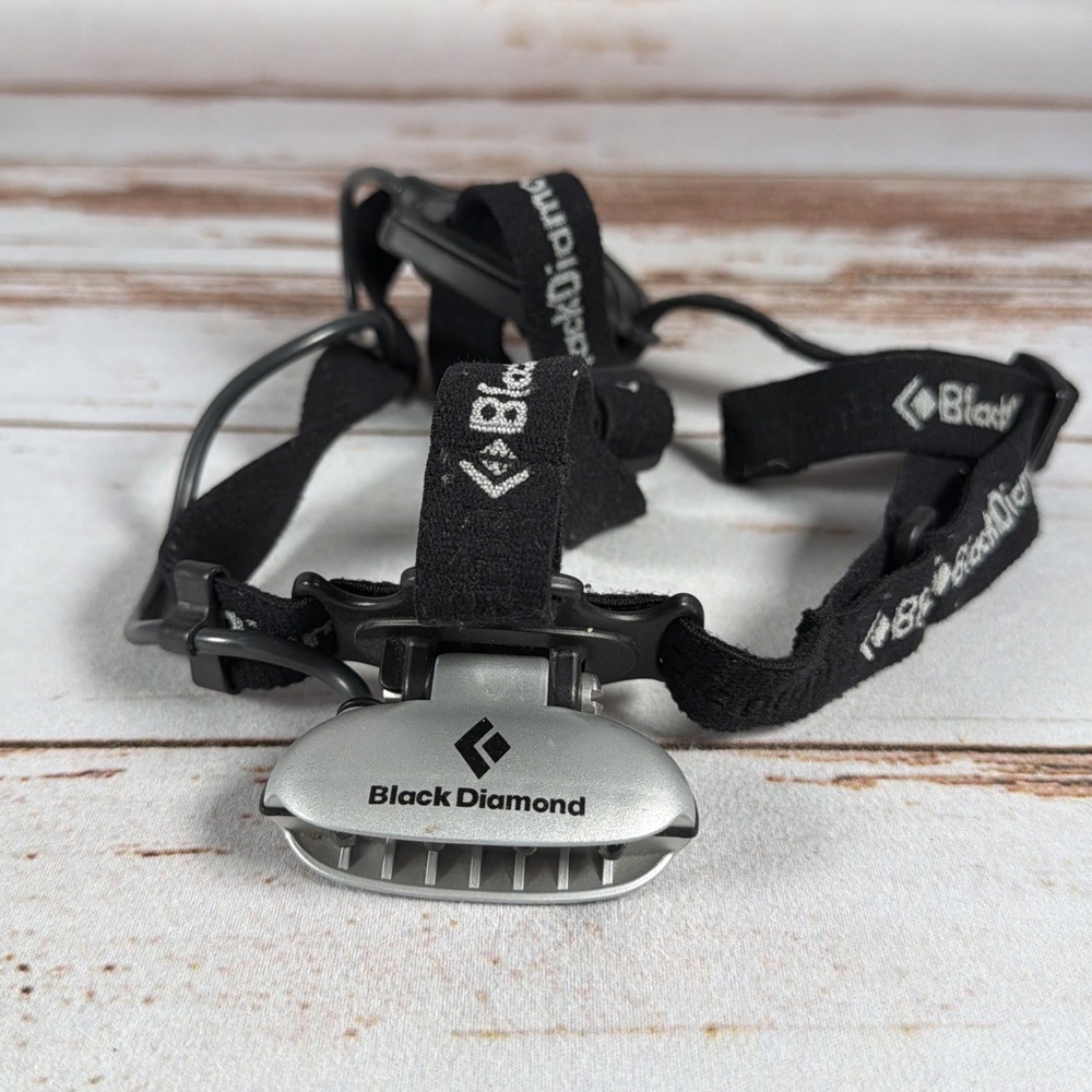 Vintage Black Diamond Moonlight Headlamp Silver 3 AAA